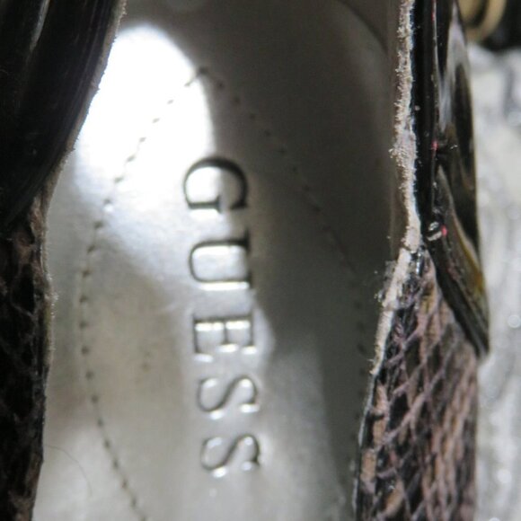 Guess by Marciano Andrea Platform Snakeskin Heels Pumps stilettos 7.5 Gorgeous! - Picture 6 of 13